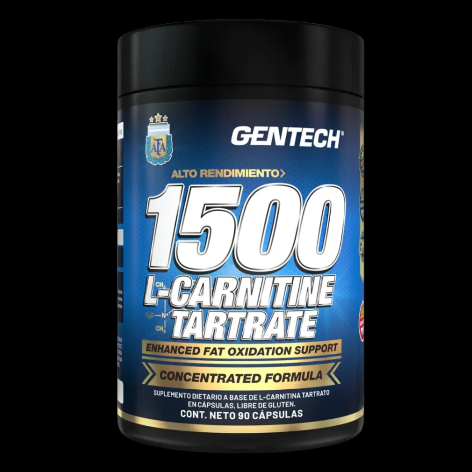 Gentech L-Carnitina Tartrato 90 cápsulas