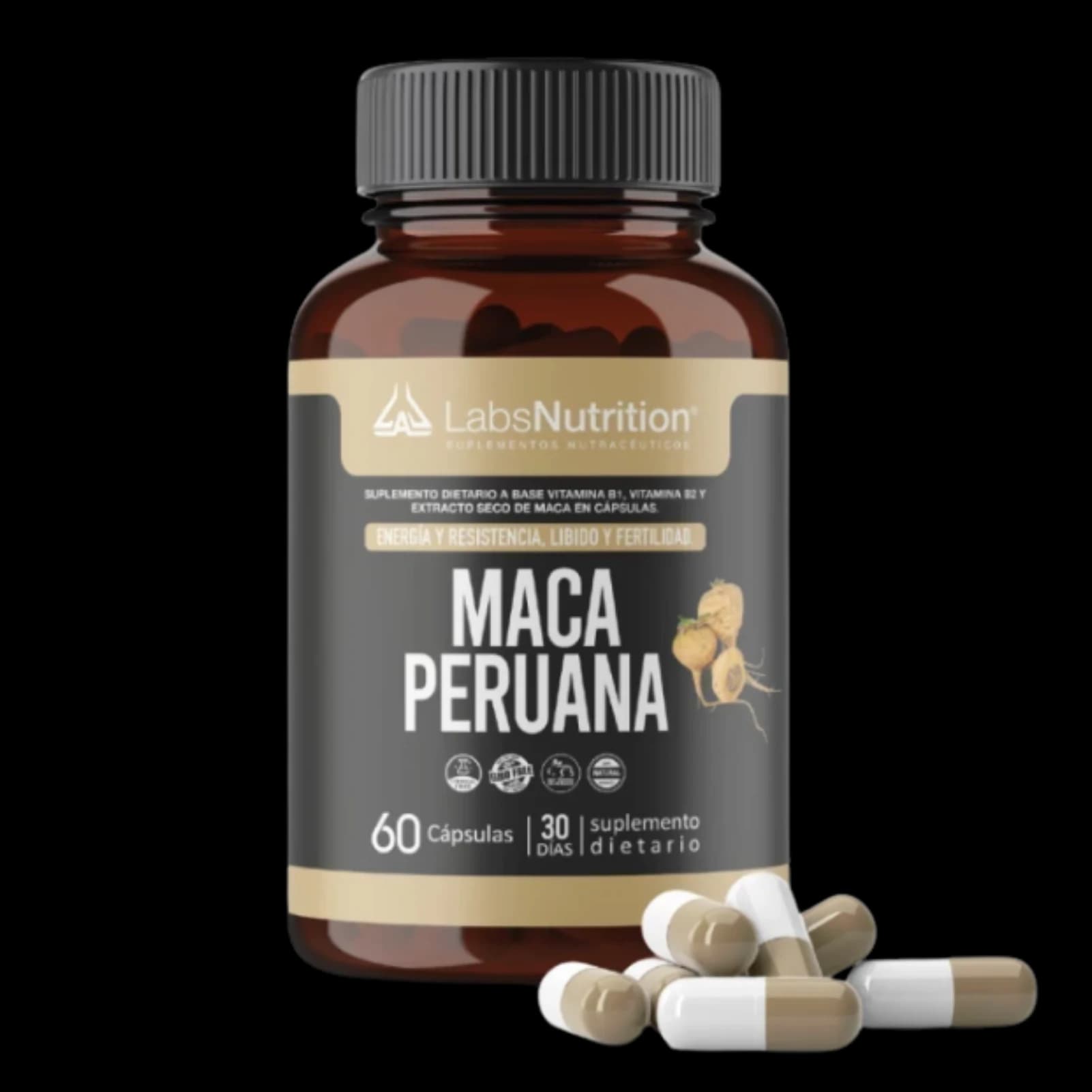 Labs Nutrition Maca Peruana 60 cápsulas