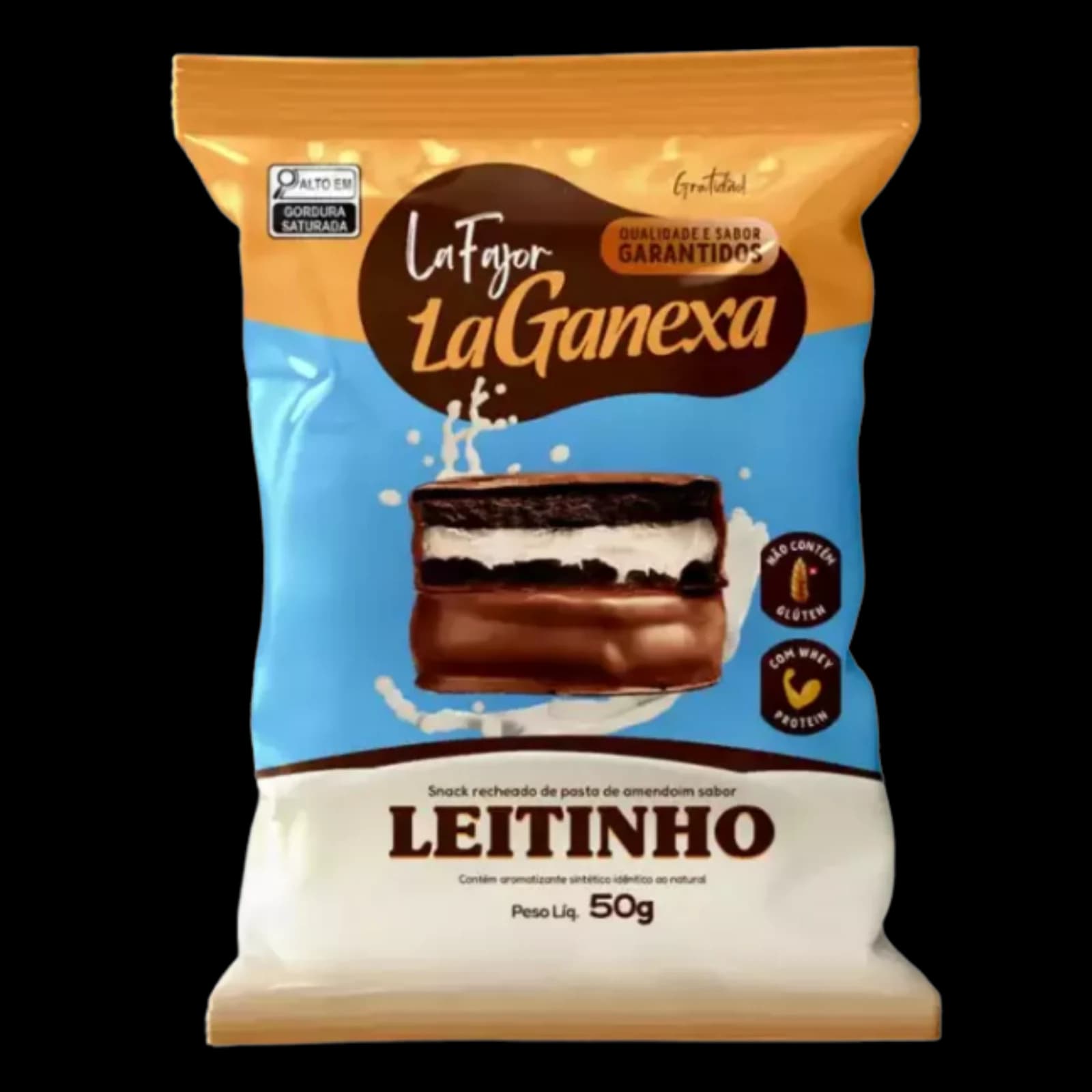 La Ganexa Alfajor Whey Protein Leitinho