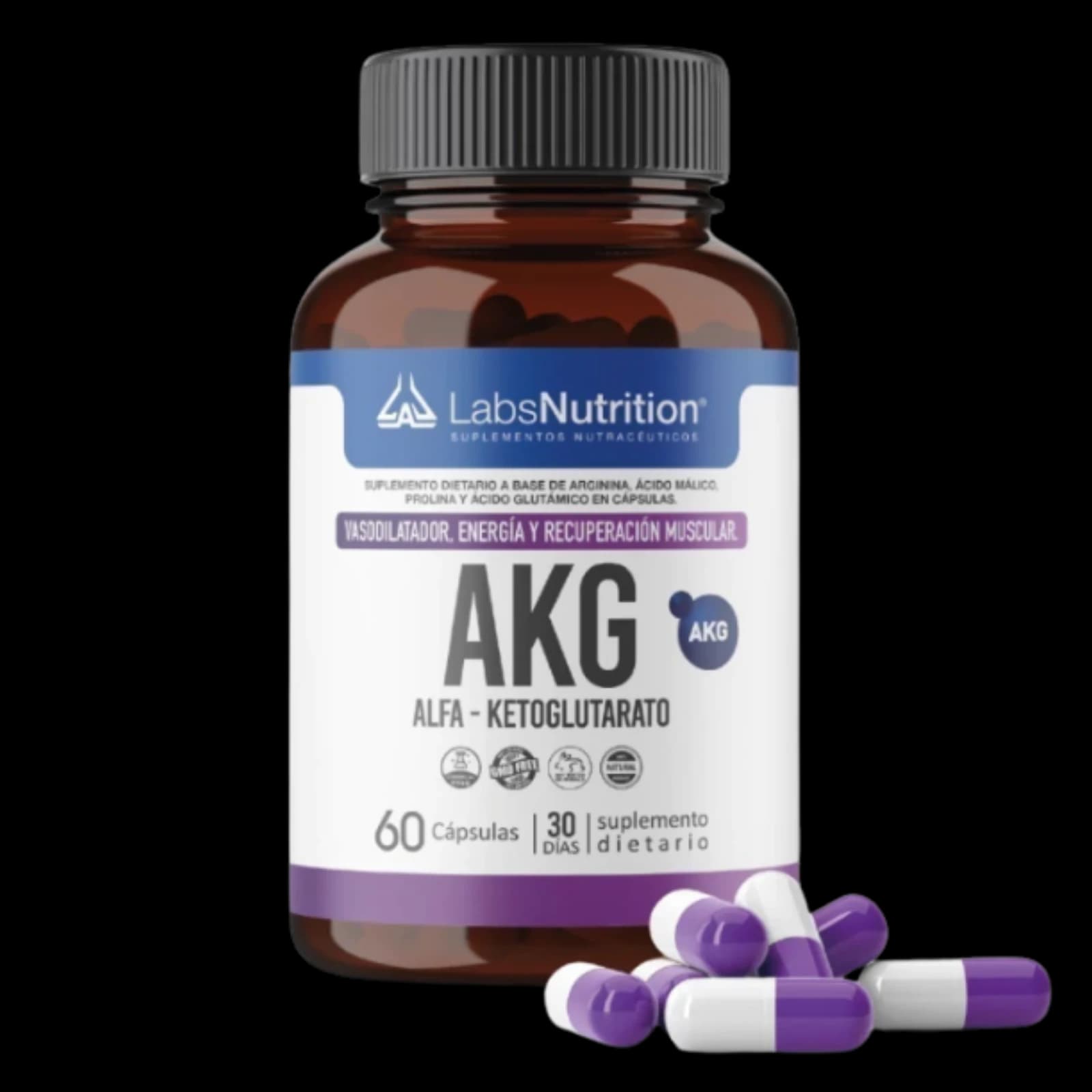 Labs Nutrition AKG Alfa Ketoglutarato - 60 cápsulas