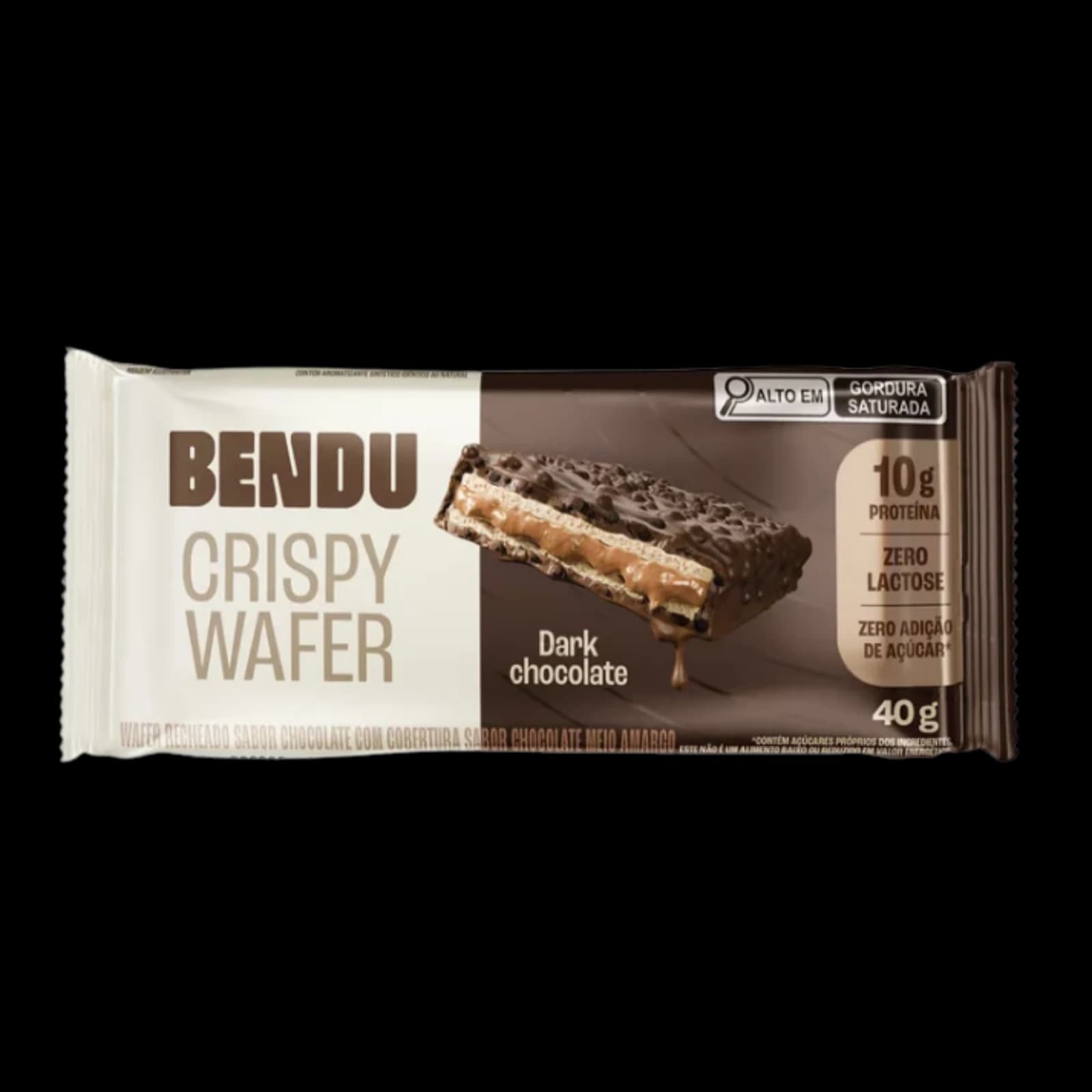 Bendu Crispy Wafer Dark Chocolate - 1 unidad