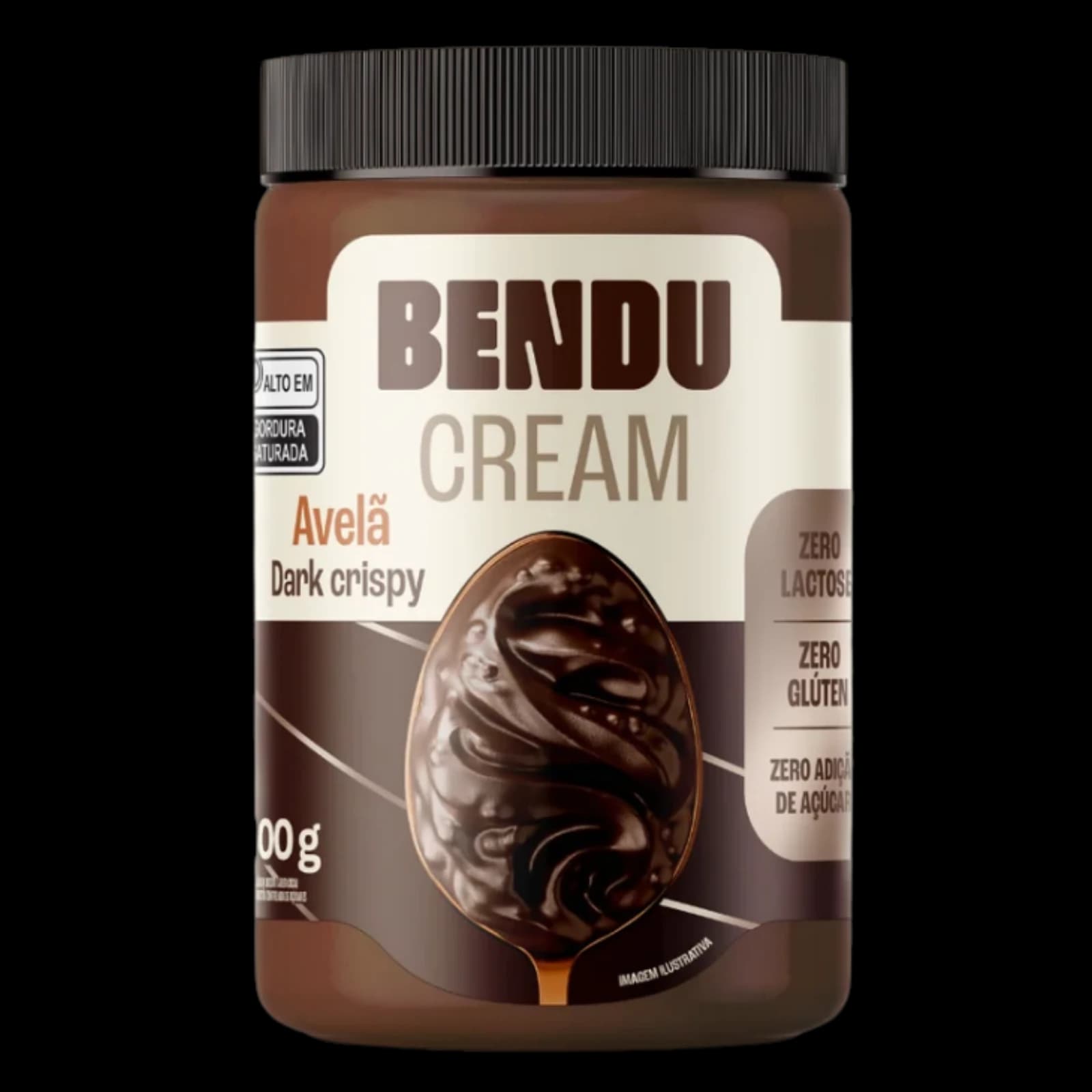 Bendu Crema Avellanas Dark Crispy 300g