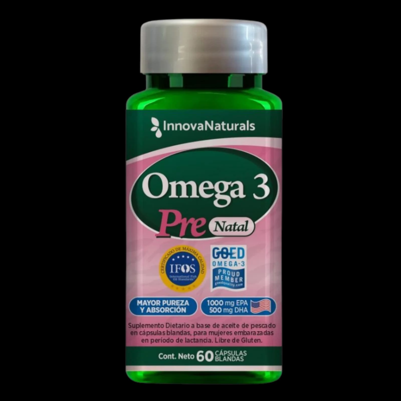InnovaNaturals Omega 3 Pre Natal - 60 cápsulas