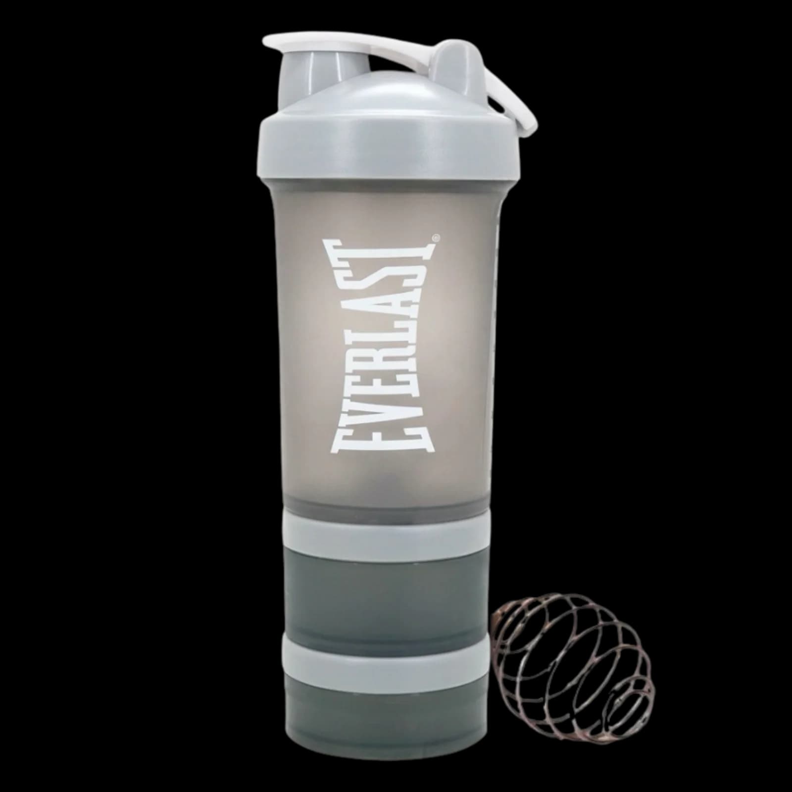 Everlast Shaker Gris con antigrumos resorte y compartimientos 500cc