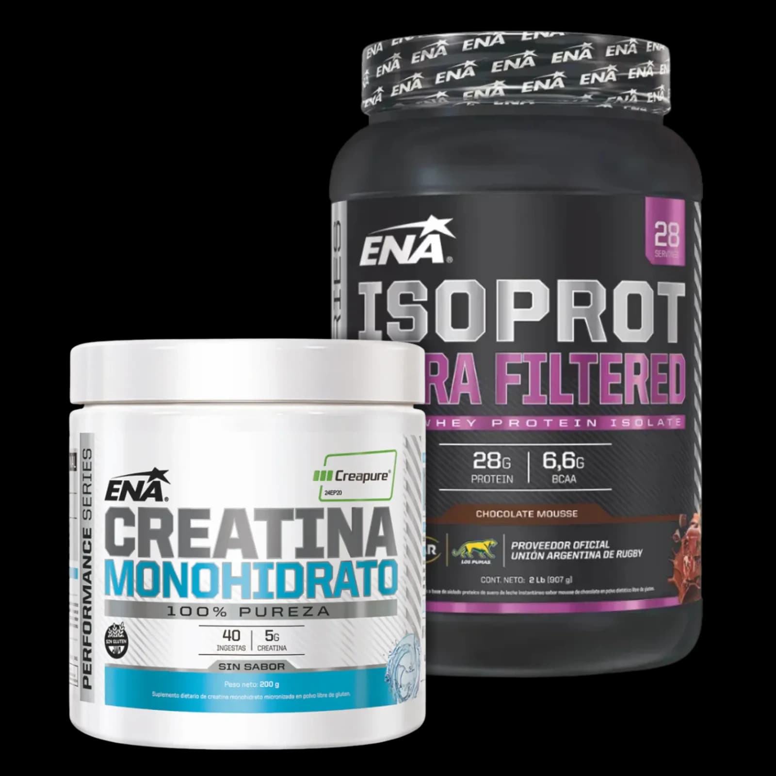 Combo ENA IsoProt Ultra Filtered Isolate Whey Protein 2Lb + Creatina Creapure 200g
