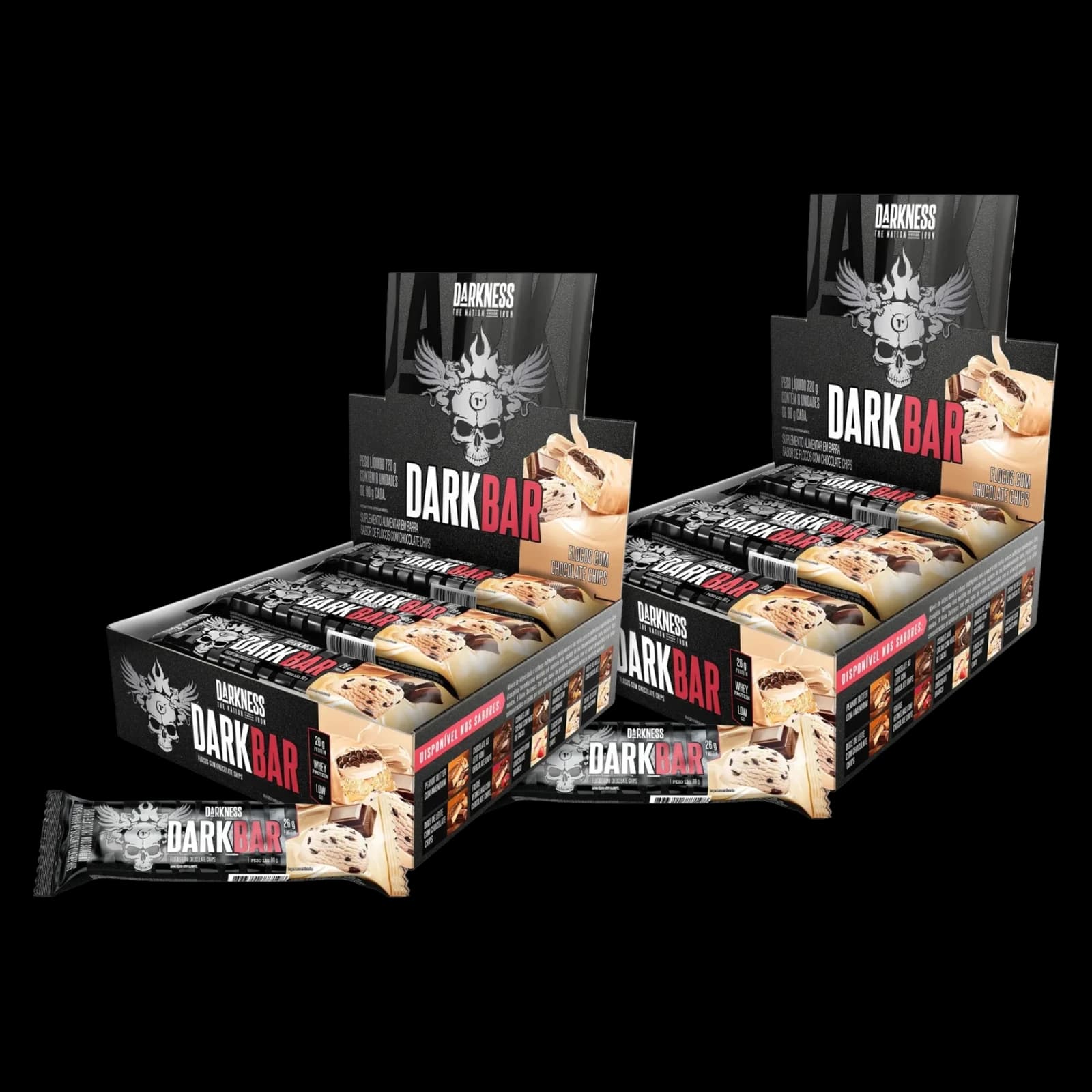 Combo Integral Medica Protein Darkness Bar - Caja 8 unidades x2