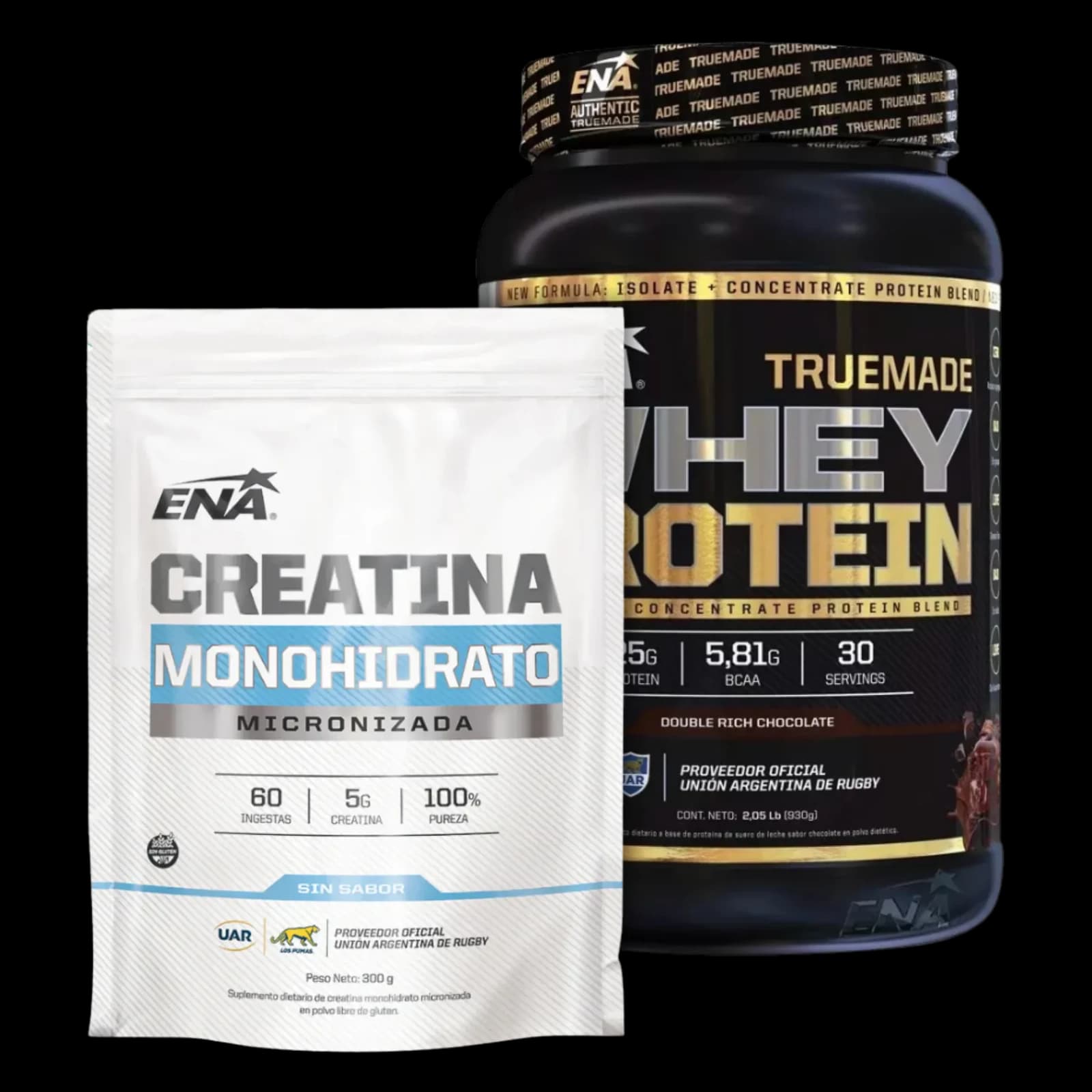 Combo ENA Truemade Whey Protein 2Lb + Creatina 300g