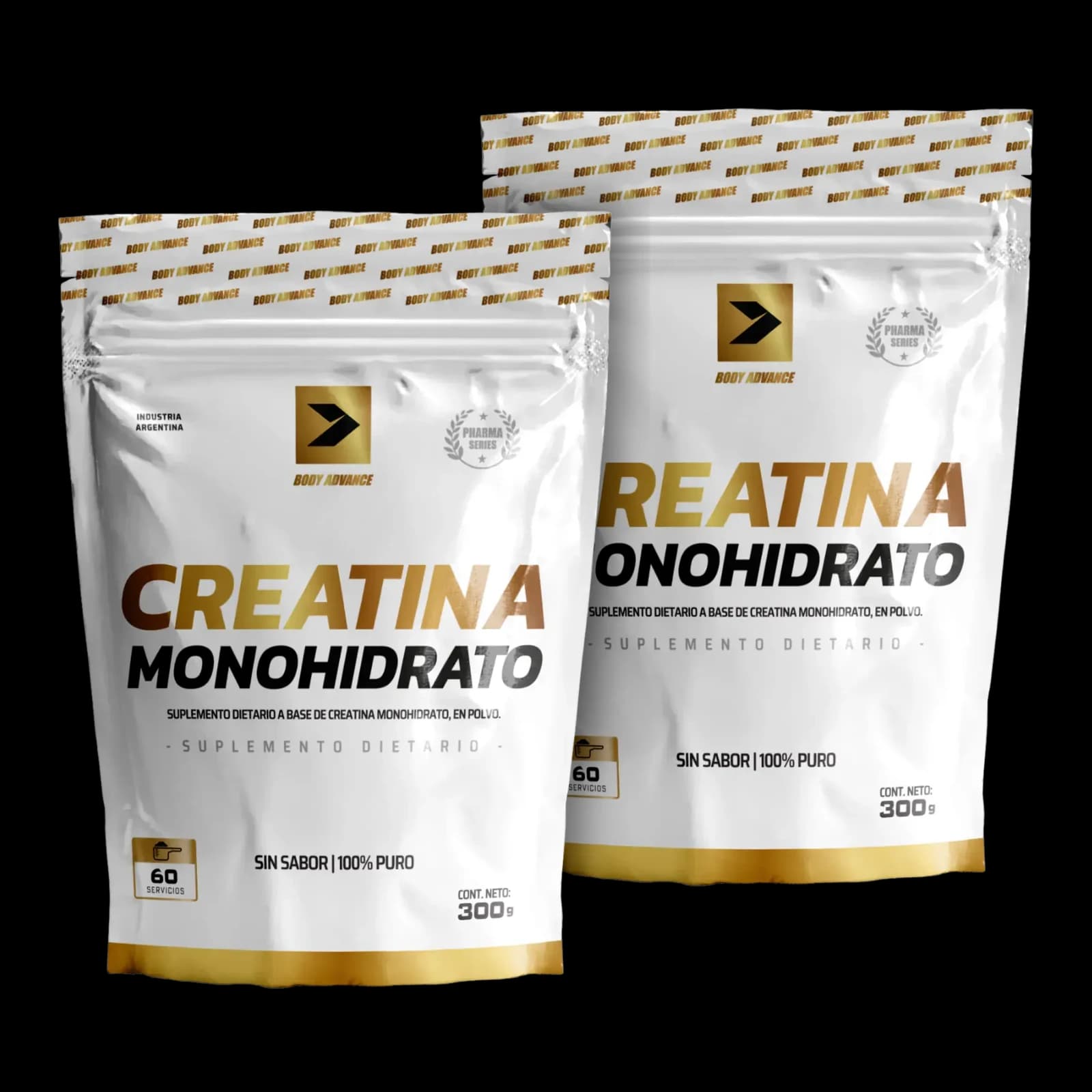 Combo Body Advance Creatina Monohidrato 300g x2
