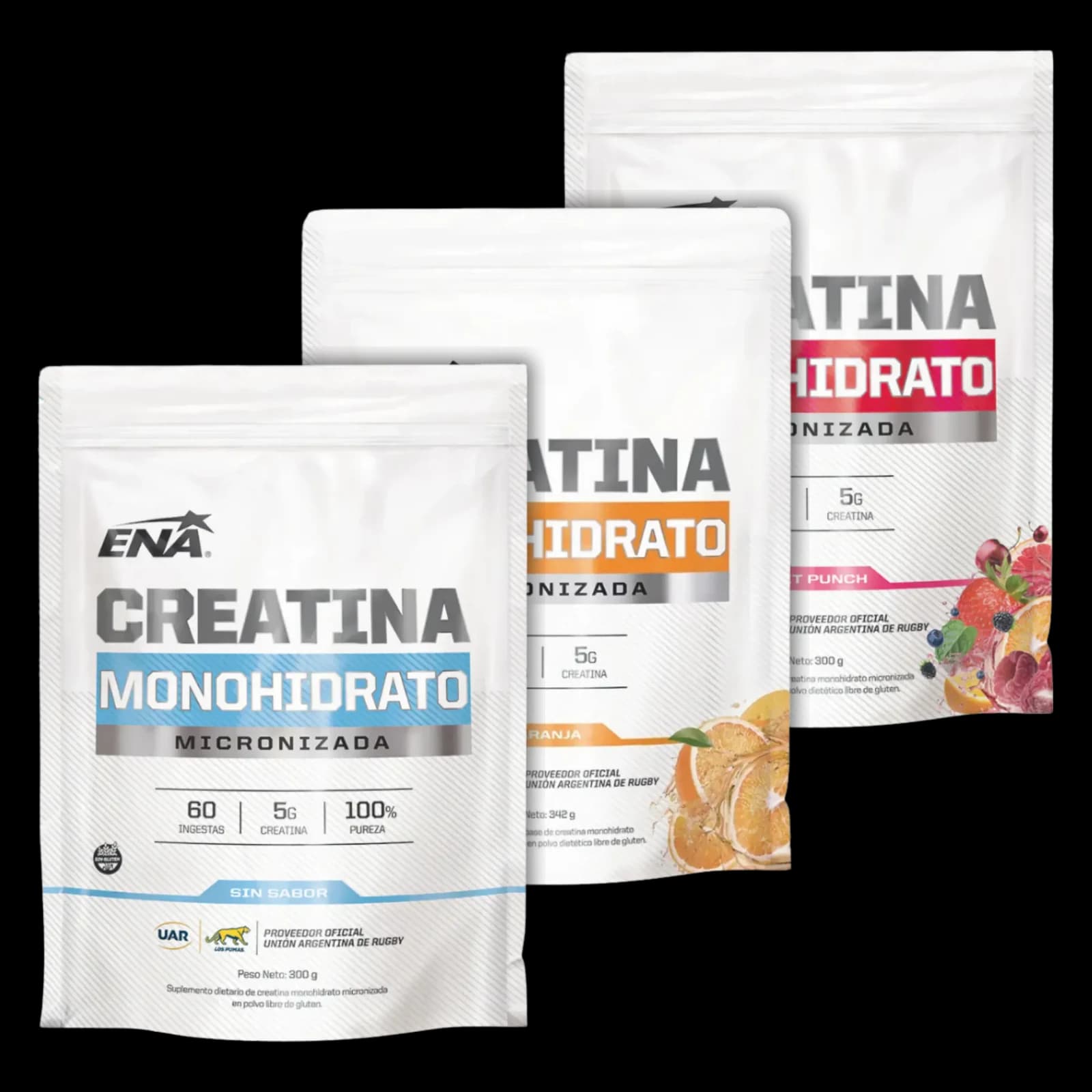 Combo ENA Creatina Monohidrato Micronizada 300g x2