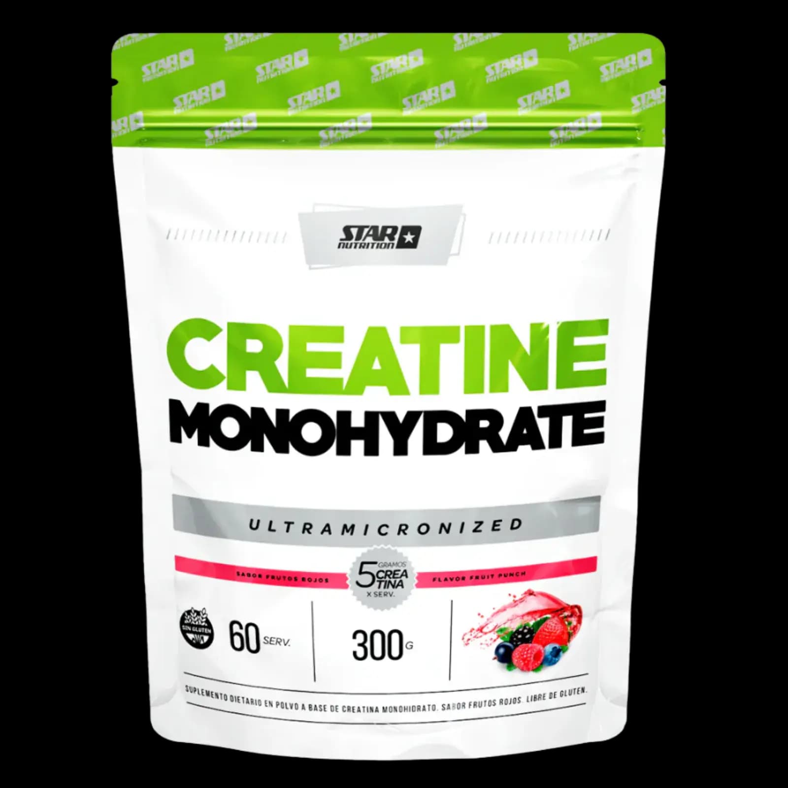 Star Nutrition Creatina Monohidrato Doypack Frutos Rojos 300g — imagen 1