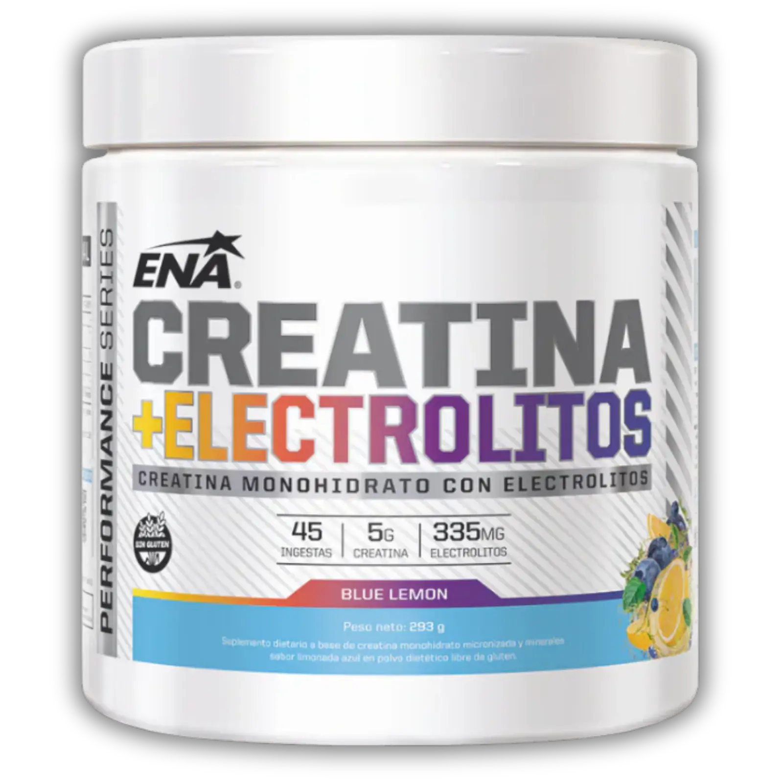 ENA Creatina + Electrolitos Monohidrato Micronizada Blue Lemon 293g — imagen 1