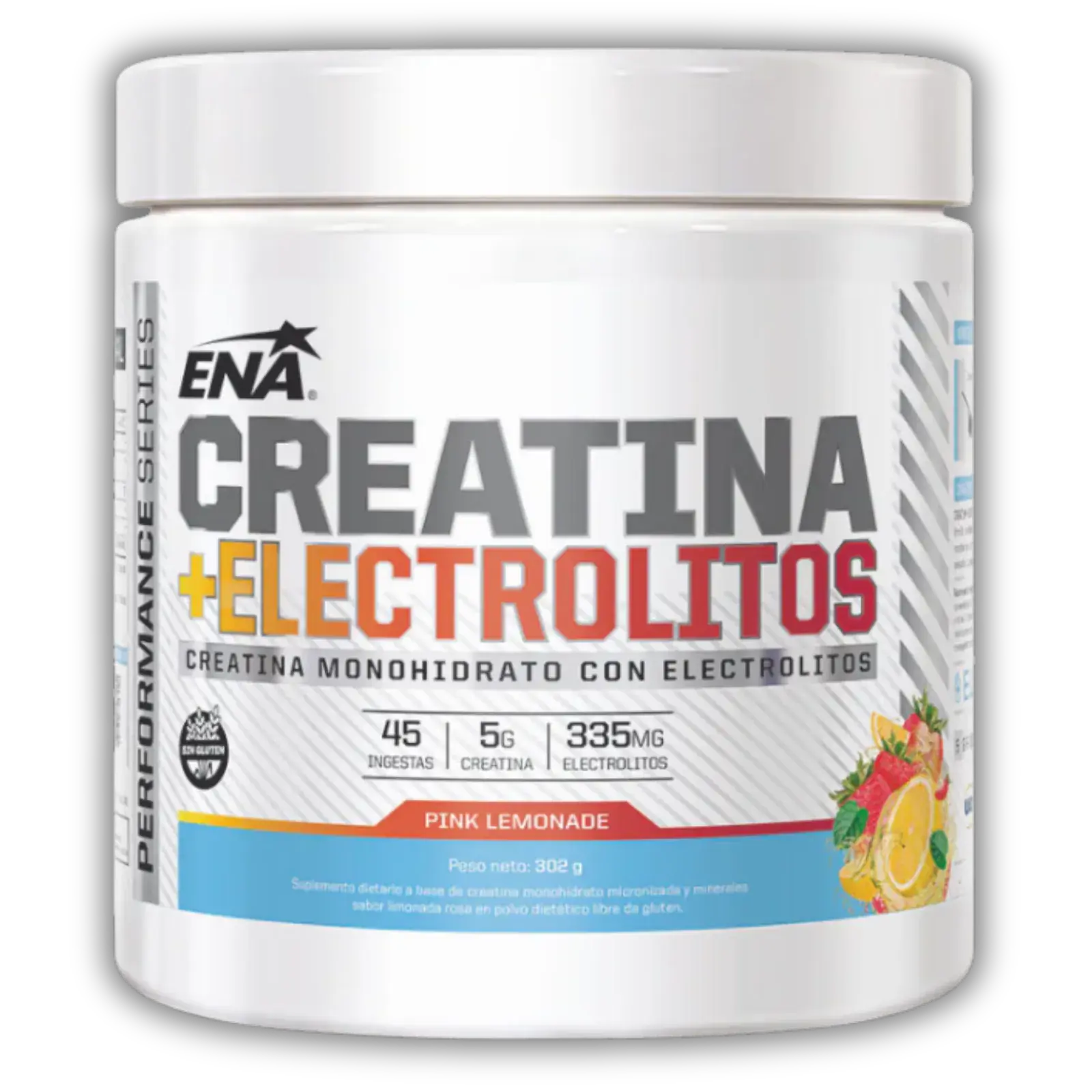 ENA Creatina + Electrolitos Monohidrato Micronizada Pink Lemonade 302g — imagen 1
