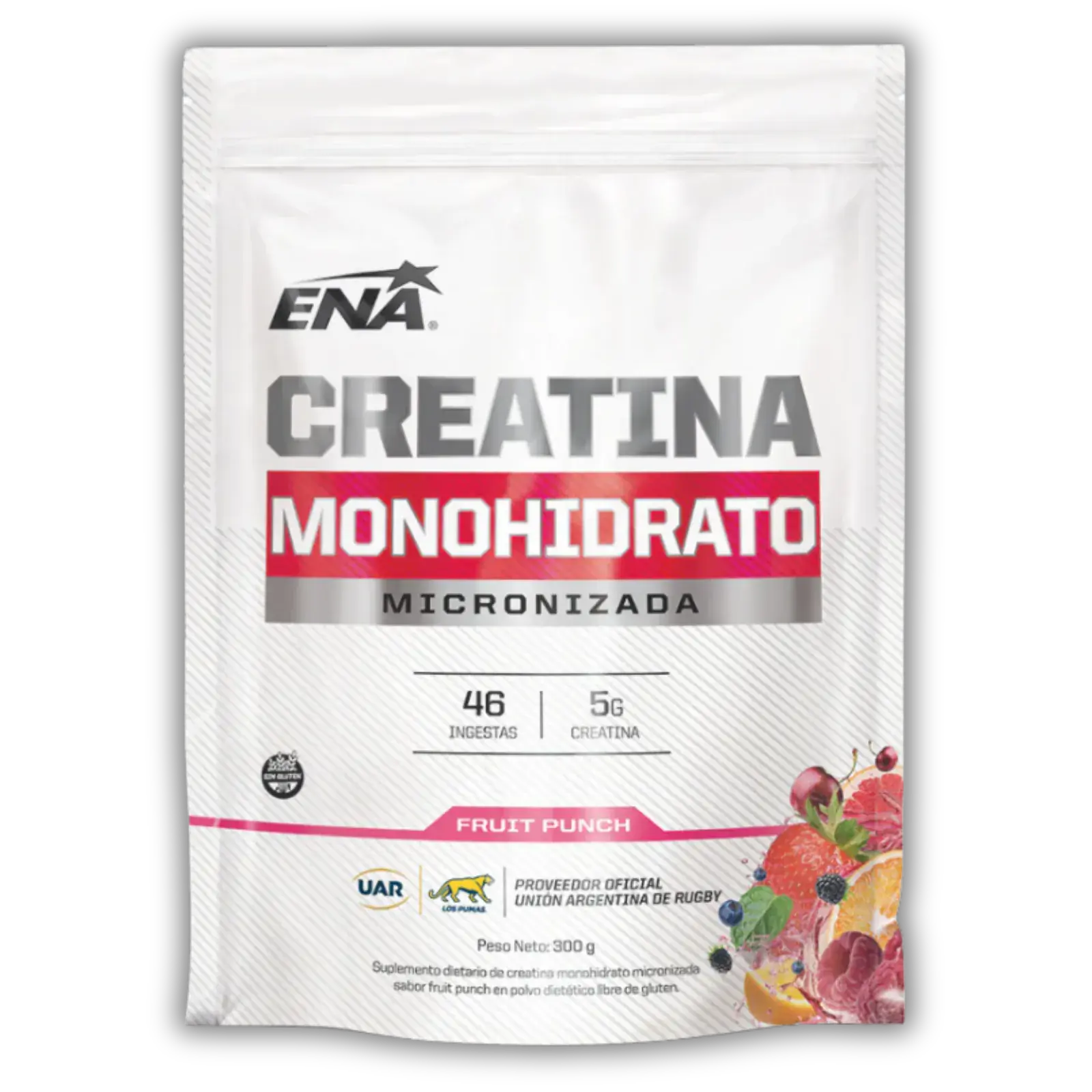 ENA Creatina Monohidrato Micronizada Fruit Punch 300g — imagen 1