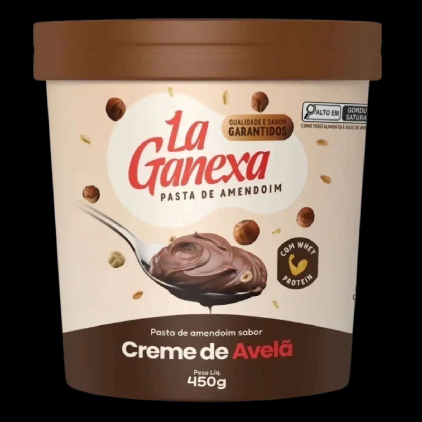 La Ganexa Pasta Mani Crema Avellanas con Whey Protein 450g — imagen 1