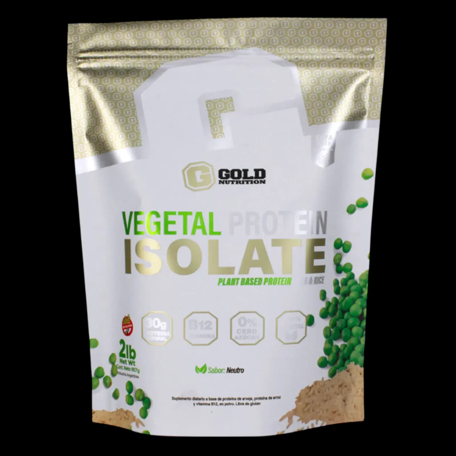 Gold Nutrition Vegetal Protein Isolate 2lbs — imagen 1