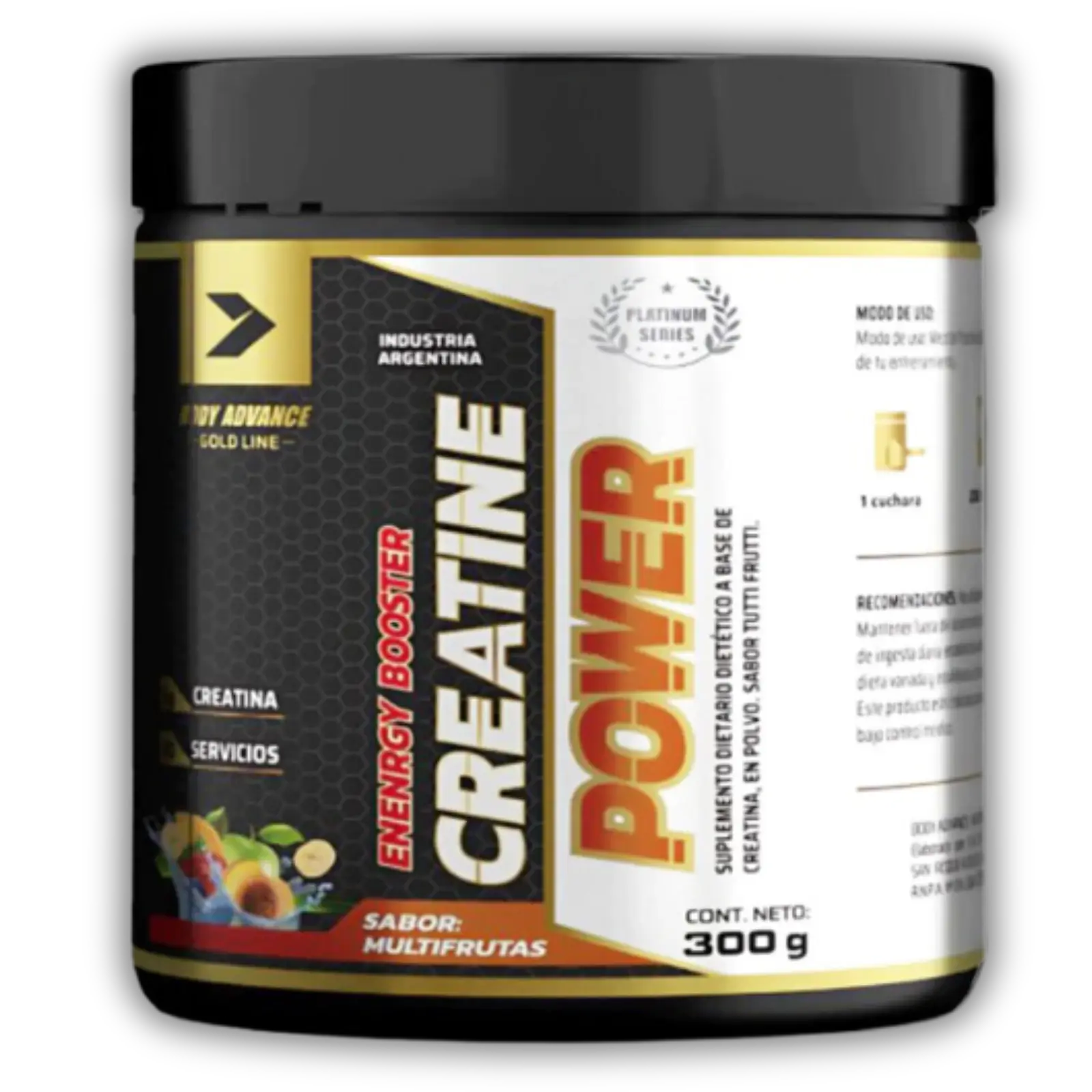 Body Advance Creatina Power Multifruta 300g — imagen 1