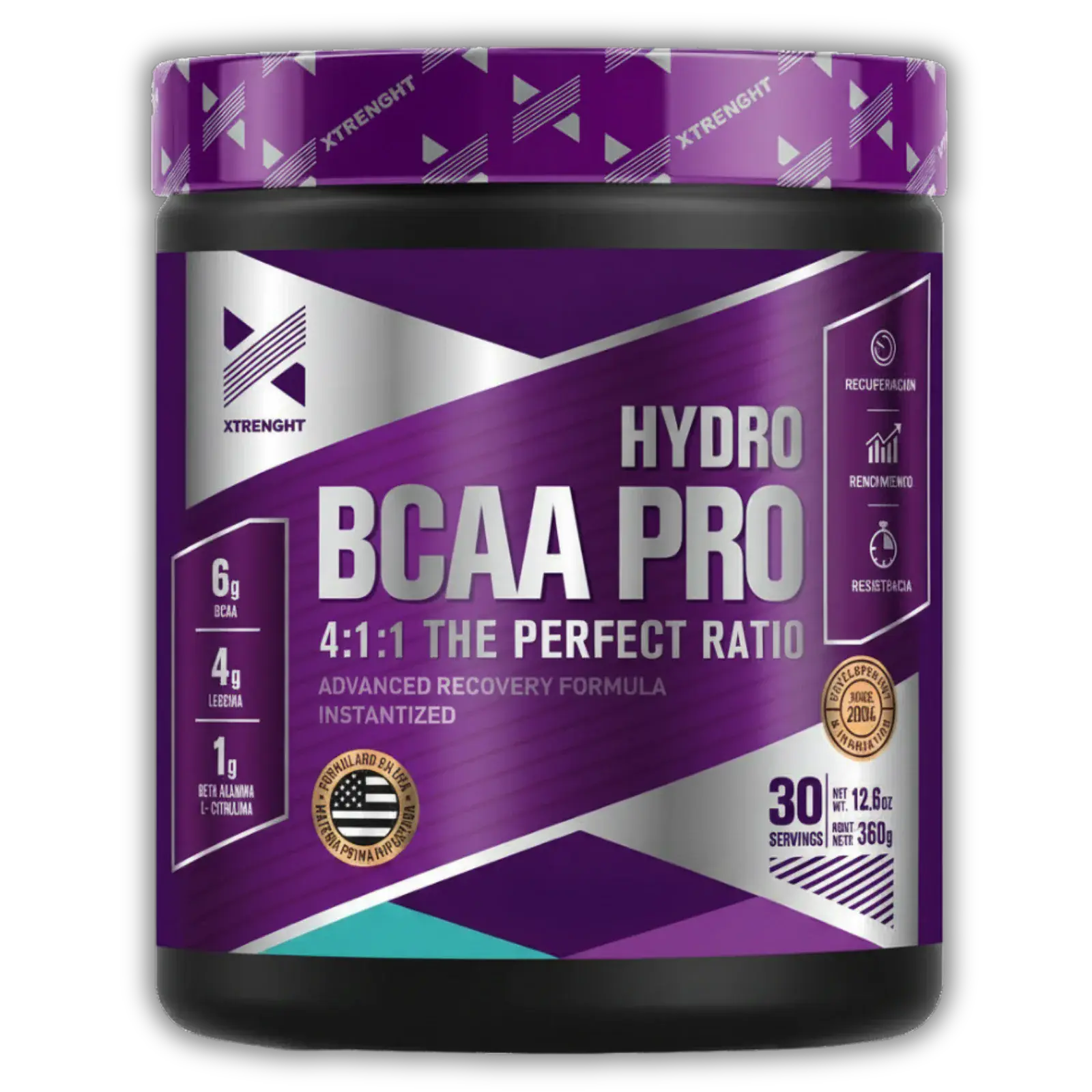 Xtrenght Hydro Bcaa Pro 360g – 30 servicios — imagen 1